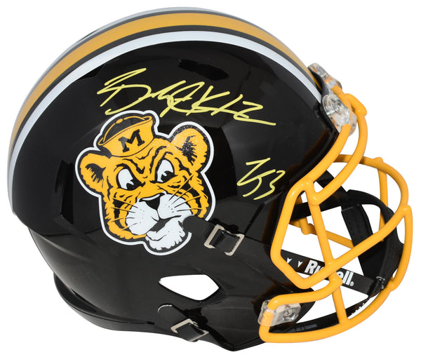 LUTHER BURDEN III & BRADY COOK SIGNED MISSOURI TIGERS FULL SIZE SPEED HELMET