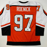 Autographed/Signed Jeremy Roenick Philadelphia Orange Jersey Beckett COA