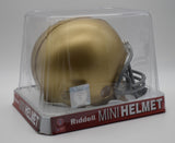 Father Ted Hesburgh Notre Dame Signed/Auto Mini Football Helmet JSA 212253