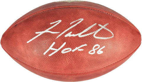 Fran Tarkenton Minnesota Vikings Autographed Wilson Pro Football & HOF 86 Insc
