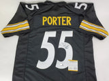 Joey Porter Sr Signed Pittsburgh Steelers Jersey (TSE COA) 4xPro Bowl Linebacker
