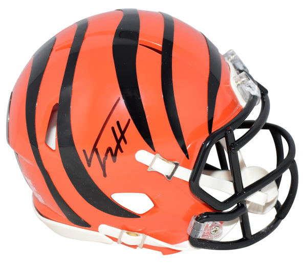 TREY HENDRICKSON SIGNED CINCINNATI BENGALS SPEED MINI HELMET BECKETT