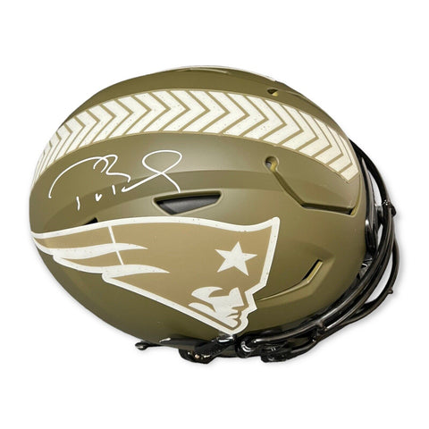 Tom Brady Signed Autographed Authentic Salute To Service Flex Helmet Fanatics