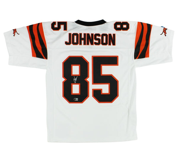 Chad Johnson Signed Cincinnati Bengals Mitchell & Ness White 2001 NFL Jersey