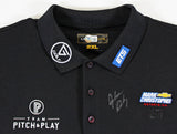 John Daly Signed Match Worn Black Loudmouth Polo Shirt BAS #BK84776JD107