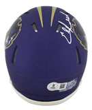 Ravens Ed Reed Authentic Signed 2024 On-Field Alt Speed Mini Helmet BAS Witness