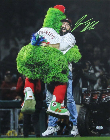 Jason Kelce Autographed 16x20 Photo Eagles Witness PSA/DNA 187716