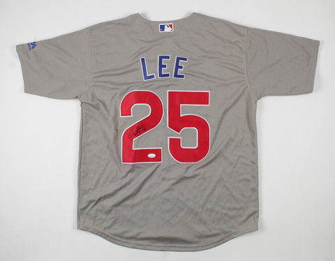 Derrek Lee Signed Chicago Cub Majestic Style Jersey (JSA) 2xAll Star 1st Baseman