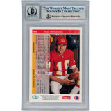 Joe Montana Autographed 1993 Upper Deck #460 Slab Trading Card Beckett 49950