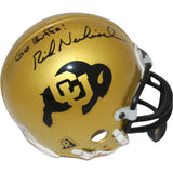 Rick Neuheisel Signed Colorado Buffaloes VSR4 Mini Helmet Go Buffs BAS 44119