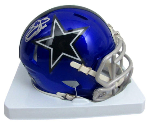 Emmitt Smith Autographed Mini Helmet Flash HOF Cowboys PROVA