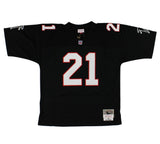Deion Sanders Signed Atlanta Falcons Mitchell & Ness 1992 Black NFL Jersey
