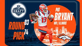 Pat Bryant Signed Denver Broncos Pro Cut Jersey (JSA) Ex-Illinois Wide Receiver
