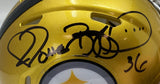 Jerome Bettis Signed Pittsburgh Steelers Flash Mini Speed Helmet BAS w/ Case