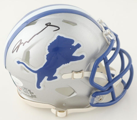 Jameson Williams Signed Detroit Lions Speed Mini Helmet (JSA & PIA Holograms) WR