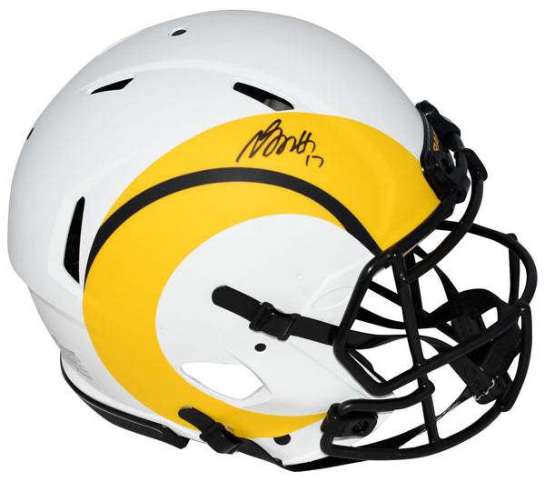 DAVANTE ADAMS SIGNED LOS ANGELES RAMS LUNAR AUTHENTIC SPEED HELMET BECKETT