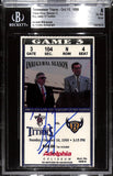 Ray Lewis Signed Baltimore Ravens 10/10/99 Slab Ticket 6 Grade Beckett 37448