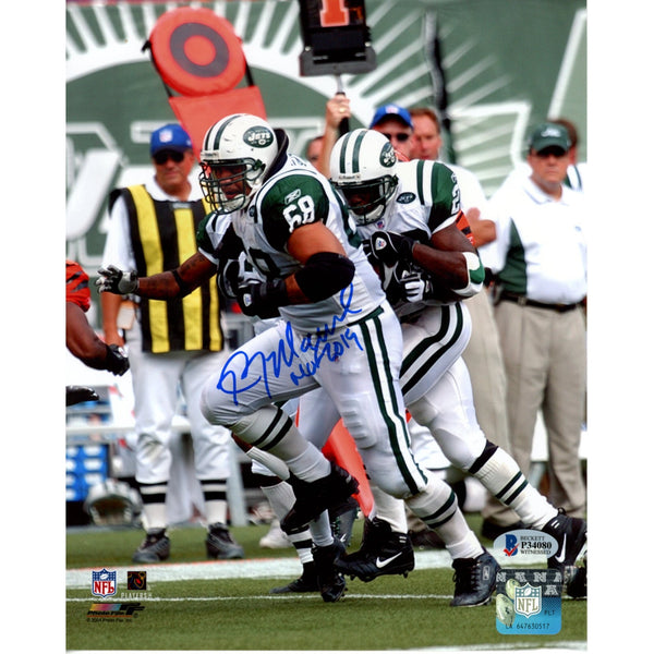 Kevin Mawae Autographed New York Jets 8x10 Photo Beckett 53545