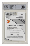 Alejandro Garnacho Signed 2023-24 Topps UCC Superstar Relics /50 - BGS 9