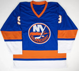 Clark Gillies Signed New York Islanders Jersey "HOF 02" (JSA COA) Left Winger