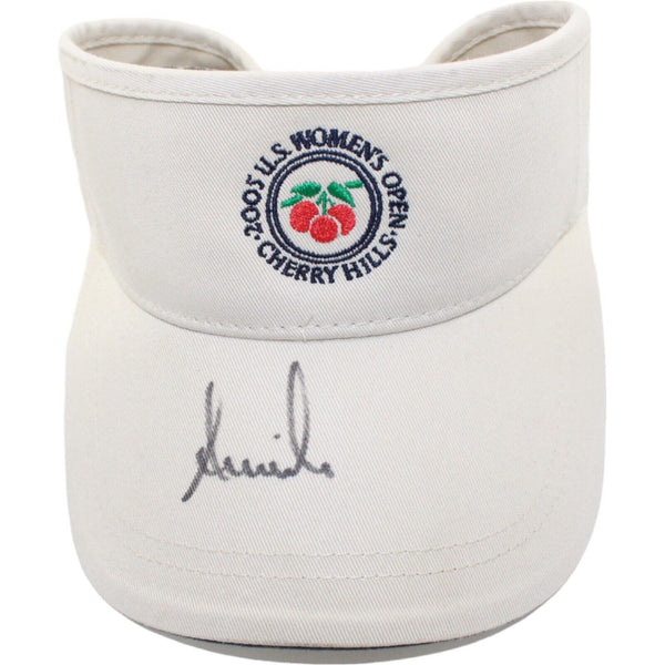 Annika Sorenstam Autographed LPGA Women's Open Visor Hat Beckett 44296