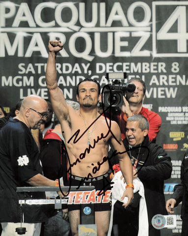 Juan Manuel Marquez Autographed Signed 8x10 Photo Beckett BAS QR #BH29075