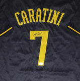 Brewers Catcher VICTOR CARATINI Signed Custom Replica Blue Jersey AUTO - JSA