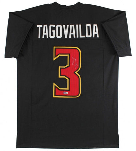 Taulia Tagovailoa Maryland Terrapins Signed Jersey (Beckett) Tua's Little Bro