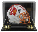 Buccaneers Warren Sapp "HOF 13" Signed 76-96 TB Speed Mini Helmet W/ Case BAS Wt
