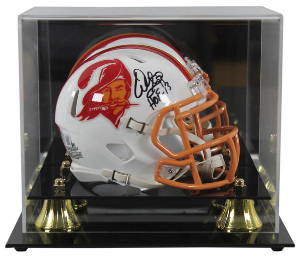 Buccaneers Warren Sapp "HOF 13" Signed 76-96 TB Speed Mini Helmet W/ Case BAS Wt