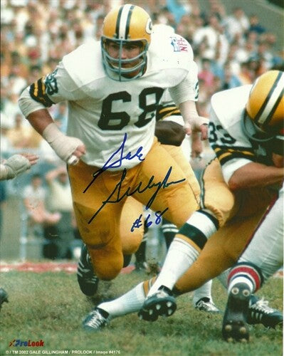 Packers Lineman GALE GILLINGHAM (d) Signed 8x10 Photo #4 AUTO ~ SB I & II Champ