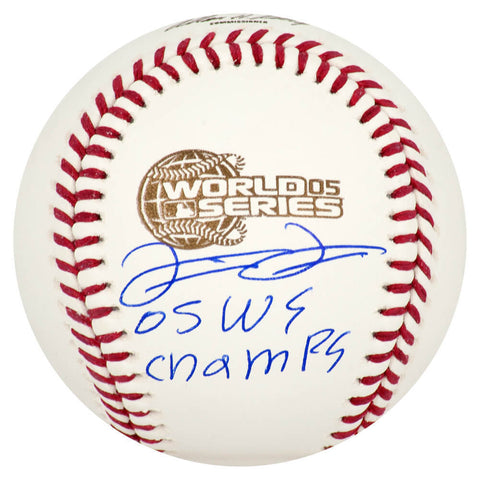 Luis Vizcaino Signed Rawlings 2005 World Series Baseball w/Champs - SCHWARTZ COA