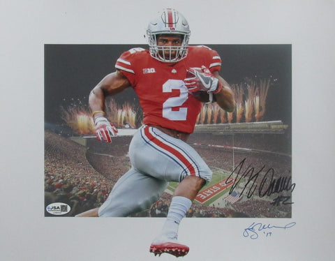 J.K. Dobbins Signed/Autographed 11x14 Photo Ohio State JSA 200812