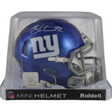 Michael Strahan Autographed New York Giants Speed Mini Helmet Beckett 49863