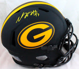 Davante Adams Autographed GB Packers F/S Eclipse Speed Authentic Helmet-BAW Holo