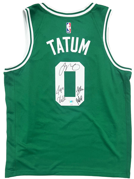Jayson Tatum Boston Celtics Team Signed Nike Jersey White/Horford/Jrue+ FANATICS