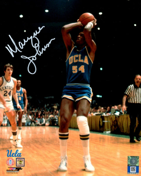UCLA Bruins MARQUES JOHNSON Signed 16x20 Photo #1 AUTO - Bucks 5 x All Star