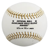 Tigers Lou Whitaker Signed Rawlings Gold Glove Logo OML Baseball BAS #BV01147