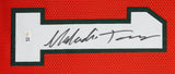 Miami Malachi Toney Authentic Signed Orange Pro Style Framed Jersey JSA Witness