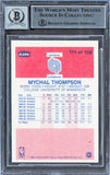 Mychal Thompson "1978 #1 Pick" Signed 1986 Fleer #111 Card Auto 10! BAS Slabbed
