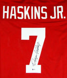 Dwayne Haskins Autographed Red College Style Jersey - Beckett Auth *7