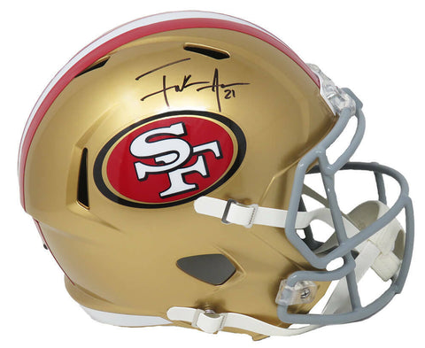 Frank Gore Signed San Francisco 49ers Riddell Full Size Speed Replica Helmet -SS