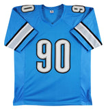 Ndamukong Suh Signed Detroit Lions Jersey (Beckett) 2010 #2 Overall Draft Pck DT