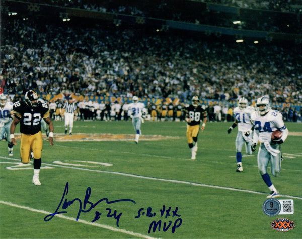 Larry Brown Autographed Dallas Cowboys 8x10 Photo SBXXX Run SB MVP Beckett 56816