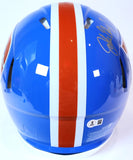 John Elway Autographed Blue Speed "D" Logo Pro Helmet w/ Inscription (BAS)