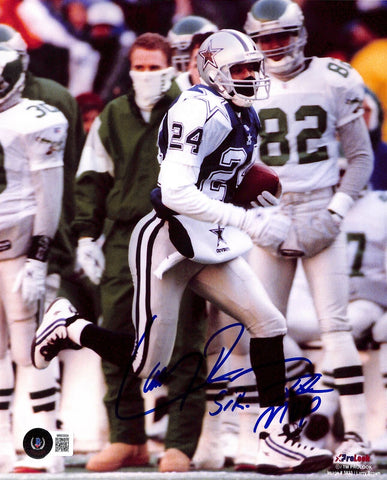 Larry Brown Autographed/Signed Dallas Cowboys 8x10 Beckett 42862