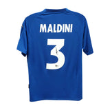Paolo Maldini Signed Italy FC Soccer Jersey #3 with Beckett COA