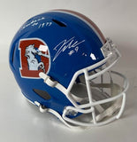 Talanoa Hufanga Autographed Broncos Replica Helmet Inscribed "Throwback to 1977"
