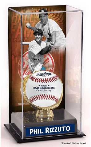 Phil Rizzuto New York Yankees Hall of Fame Sublimated Display Case with Image