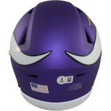 Adrian Peterson Autographed Minnesota Vikings Mid-Size Midi Helmet Beckett 55273